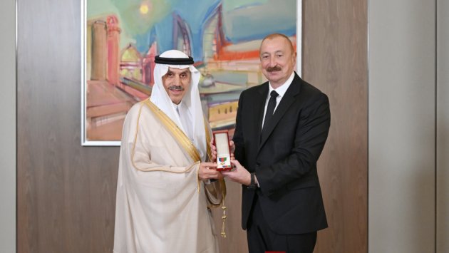 İlham Əliyev Məhəmməd Süleyman Əl-Casirə &ldquo;Dostluq&rdquo; ordenini TƏQDİM ETDİ &ndash; FOTO