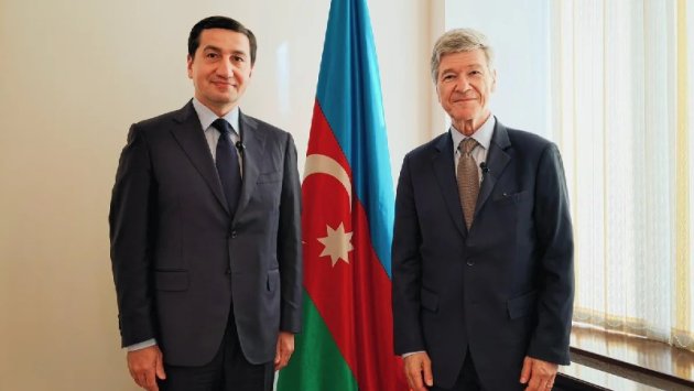 Hikmət Hacıyev dünya şöhrətli professorla GÖRÜŞDÜ &ndash; FOTO