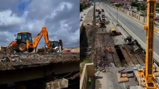 Qobustanda körpü 38 günə yenidən inşa edildi - VİDEO