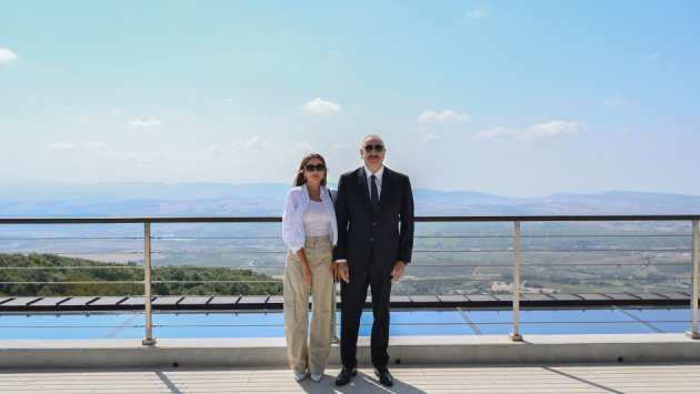 İlham Əliyev və Mehriban Əliyeva Şamaxıda &ldquo;Meysari Grand Hotel & SPA&rdquo; kompleksinin açılışında - FOTO