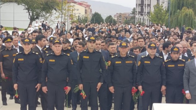 Xankəndidə Zəfər parkına yürüş - FOTO