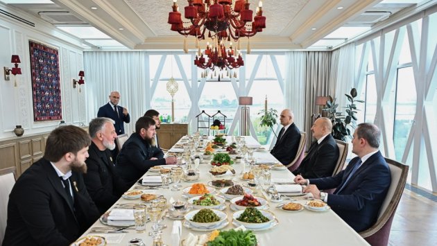 Prezident İlham Əliyev və Ramzan Kadırov birgə nahar ediblər - FOTO