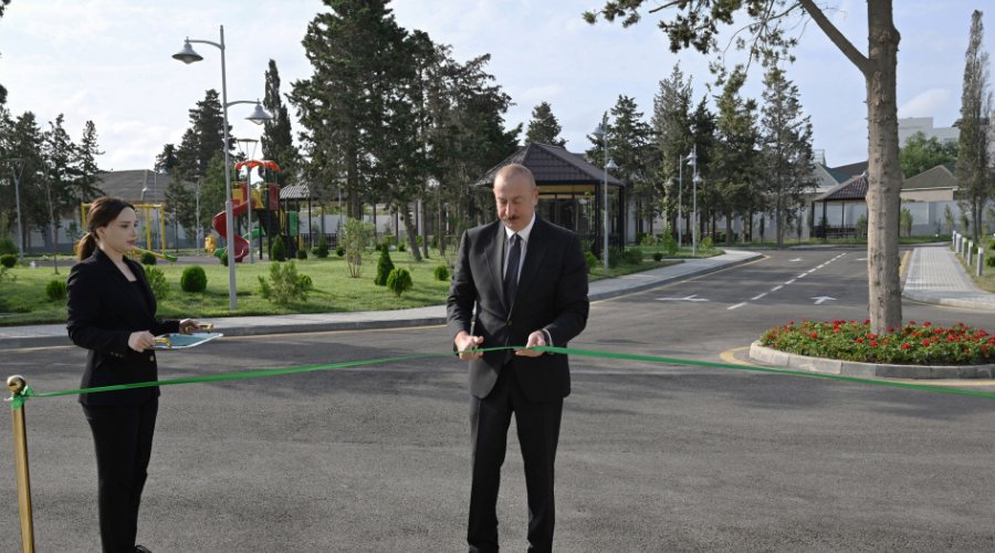 İlham Əliyev Azərbaycan Yazıçılar Birliyinin Yaradıcılıq Evinin açılışında – FOTO/VİDEO