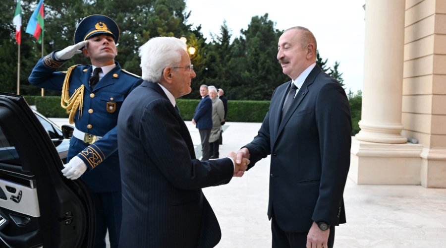 İtaliya Prezidenti Sercio Mattarellanın rəsmi qarşılanma mərasimi KEÇİRİLDİ - FOTO/VİDEO
