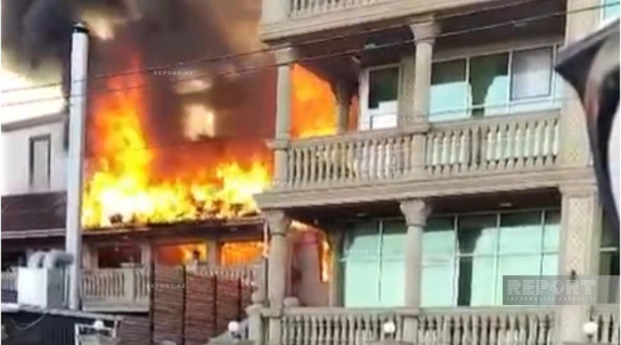 Novxanıda restoranda YANĞIN &ndash; VİDEO/YENİLƏNİB