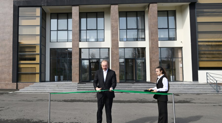 Prezident Lənkəran Dövlət Peşə Təhsil Mərkəzinin açılışında - FOTO/VİDEO