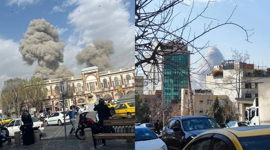 İsrail İranı BOMBALADI - VİDEO