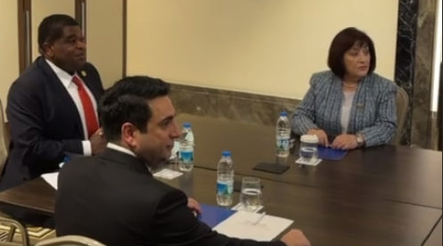 Sahibə Qafarova ilə Alen Simonyanın görüşü başladı &ndash; VİDEO