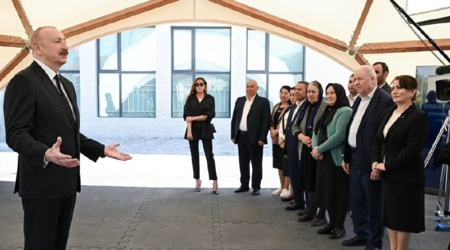 Prezident və birinci xanım Cəbrayılın Şükürbəyli kəndində&ndash; FOTO - VİDEO