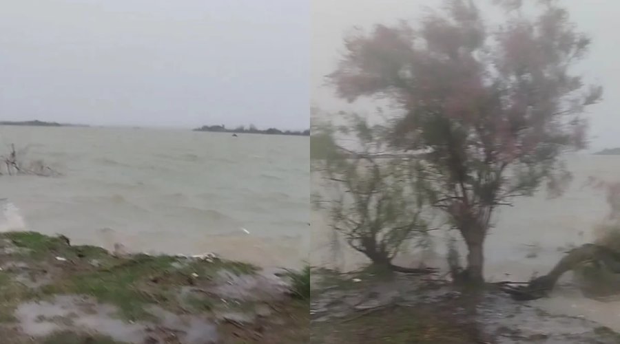 Kür çayında TƏHLÜKƏLİ VƏZİYYƏT - VİDEO