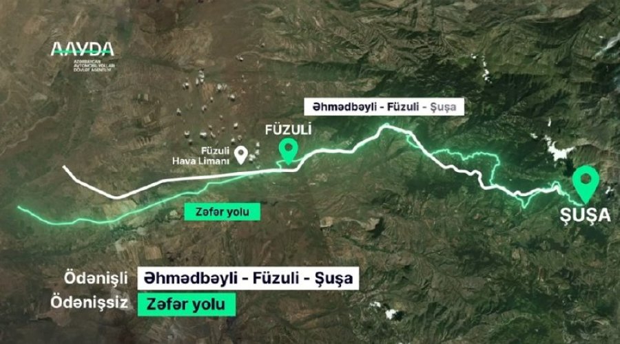 Ödənişli Şuşa yolu istifadəyə verildi &ndash; VİDEO