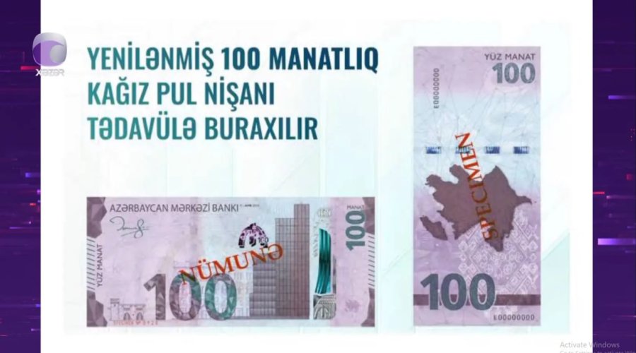 Yenilənmiş 100 manatlıq əsginas əvvəlkindən nəyi ilə seçilir? - VİDEO