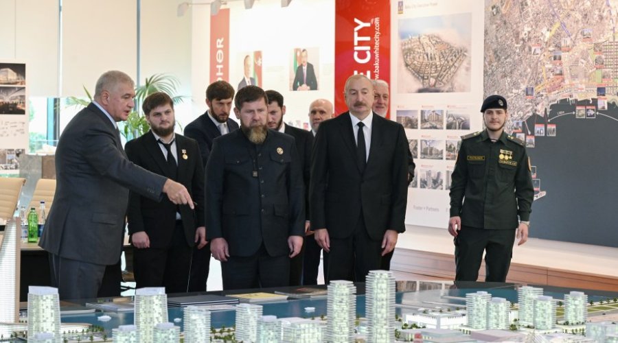 İlham Əliyev və Ramzan Kadırov &ldquo;Bakı Ağ Şəhər&rdquo;də - FOTO/VİDEO
